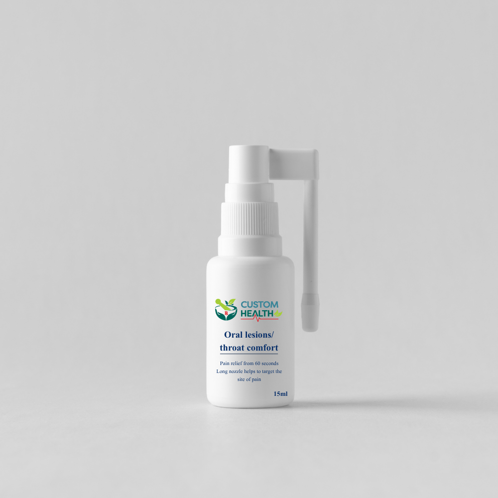 Oral lesions/throat comfort