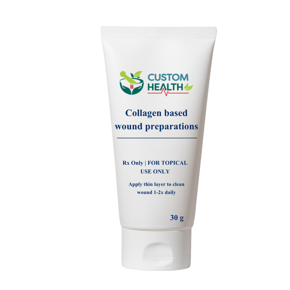 Collagen based wound preparations